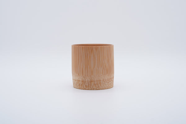 Bamboo cup - wiped lacquer, natural finish