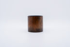 Bamboo cup - wiped lacquer pine soot finish