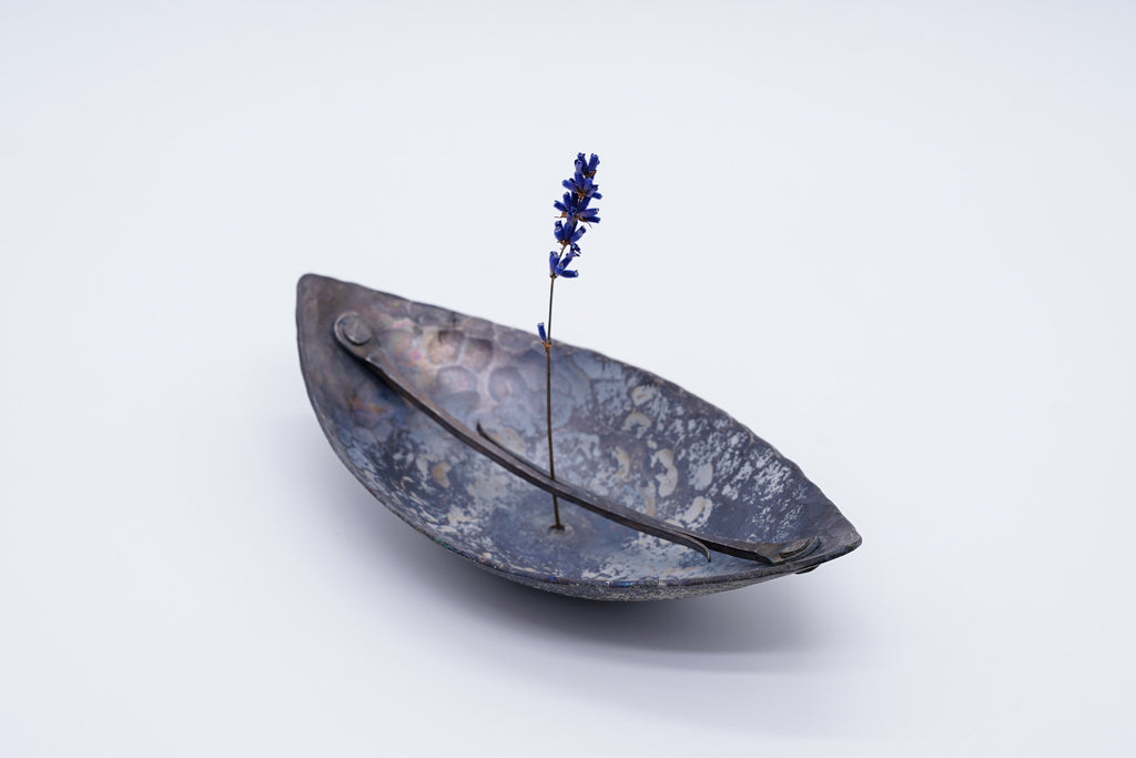 Crescent Moon incense or flower Pin