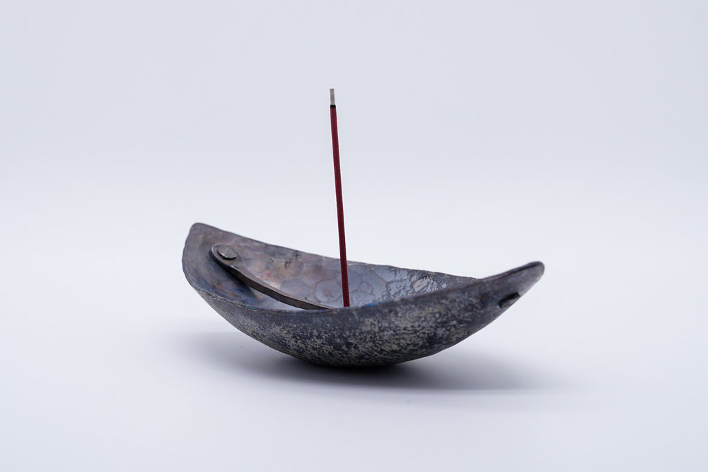 Crescent Moon incense or flower Pin