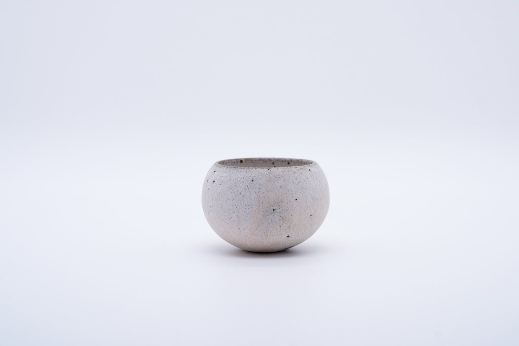 Hand-formed Speckled Porcelain Tea Cup