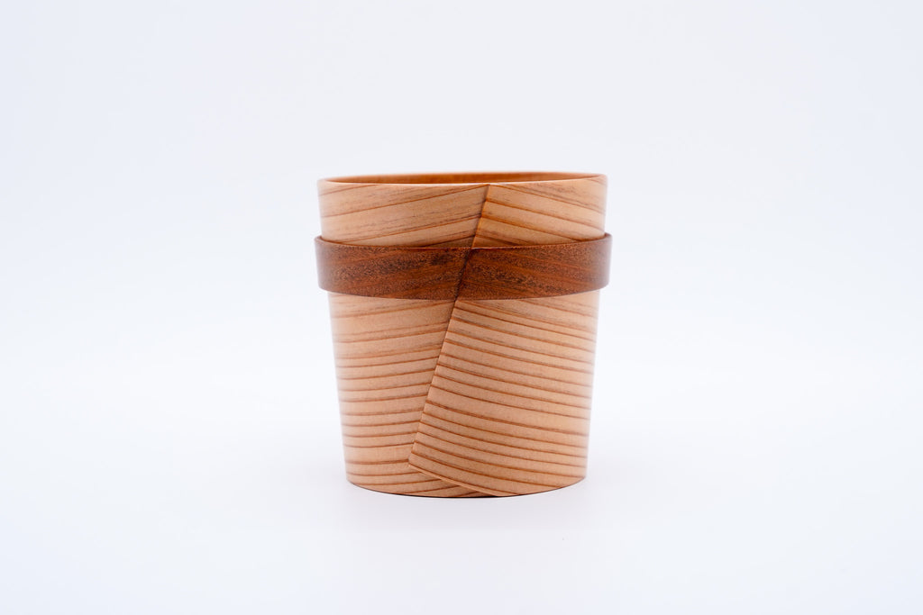 Odate bentwood cup with ring