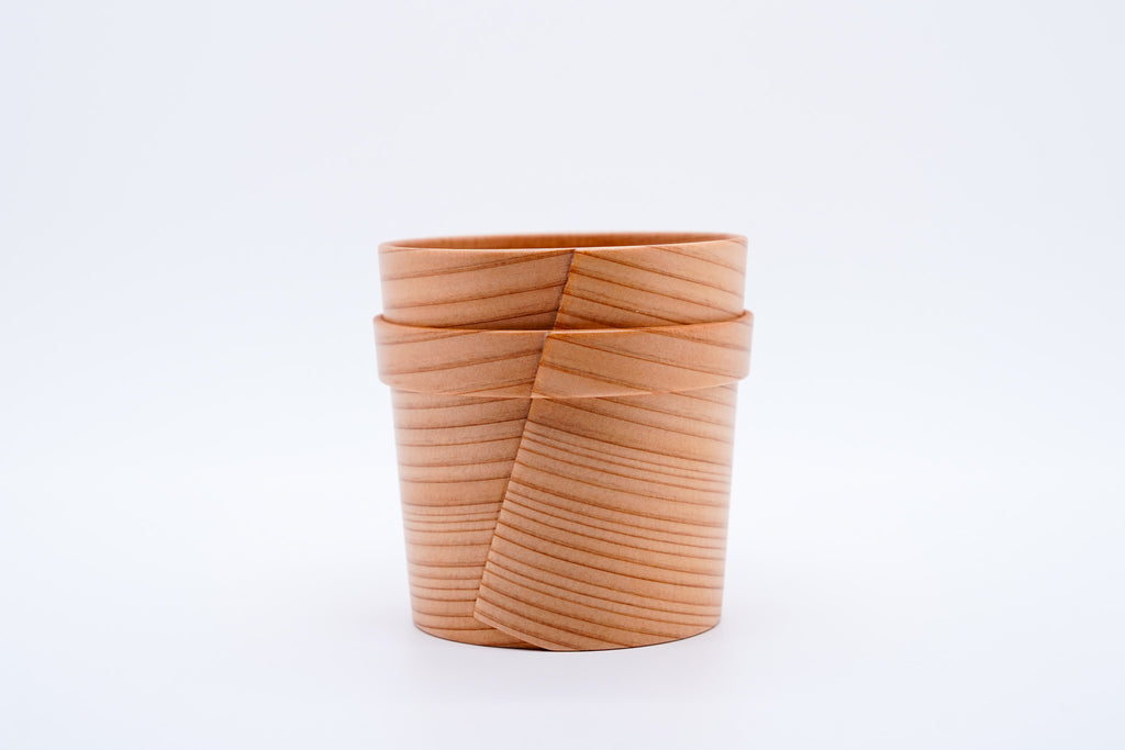 Odate bentwood cup with ring