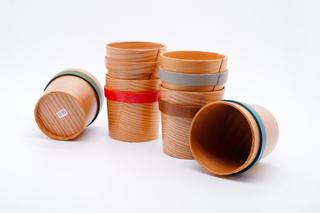 Odate bentwood cup with ring