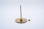 Solid brass round incense holder
