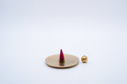 Solid brass round incense holder