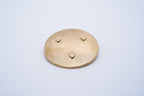 Solid brass round incense holder