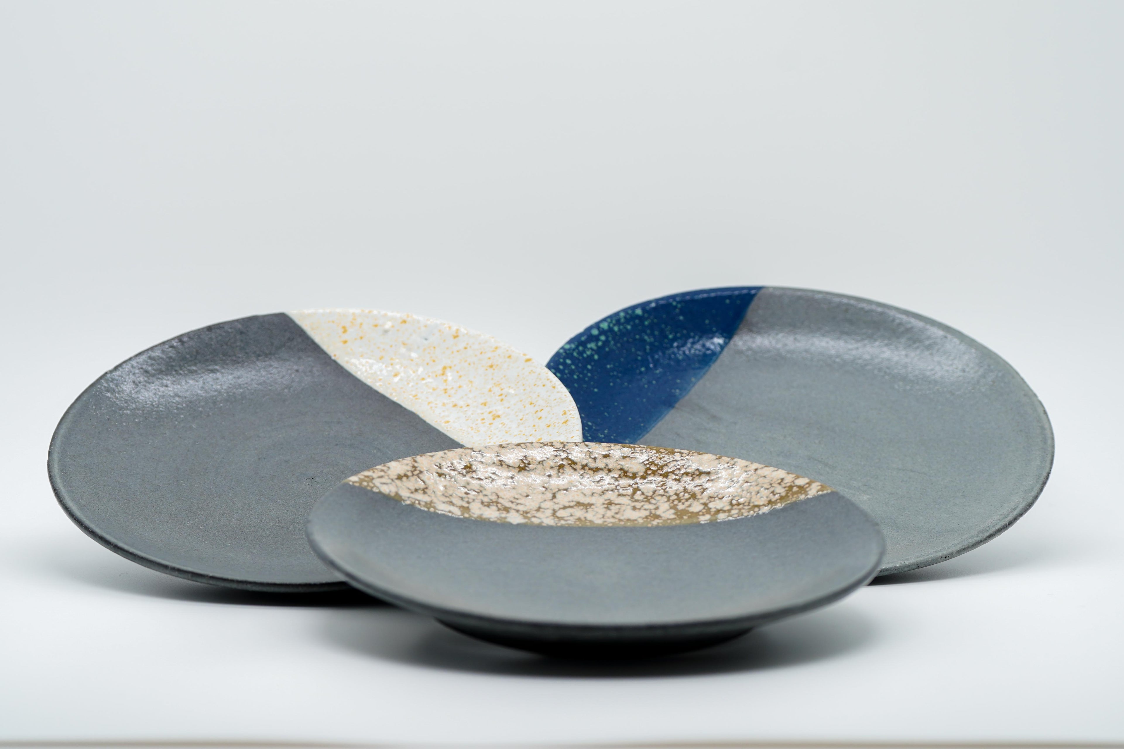 Shigaraki ware 20.5cm plate