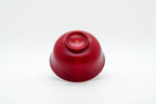Urushi lacquered soup bowl in deep red