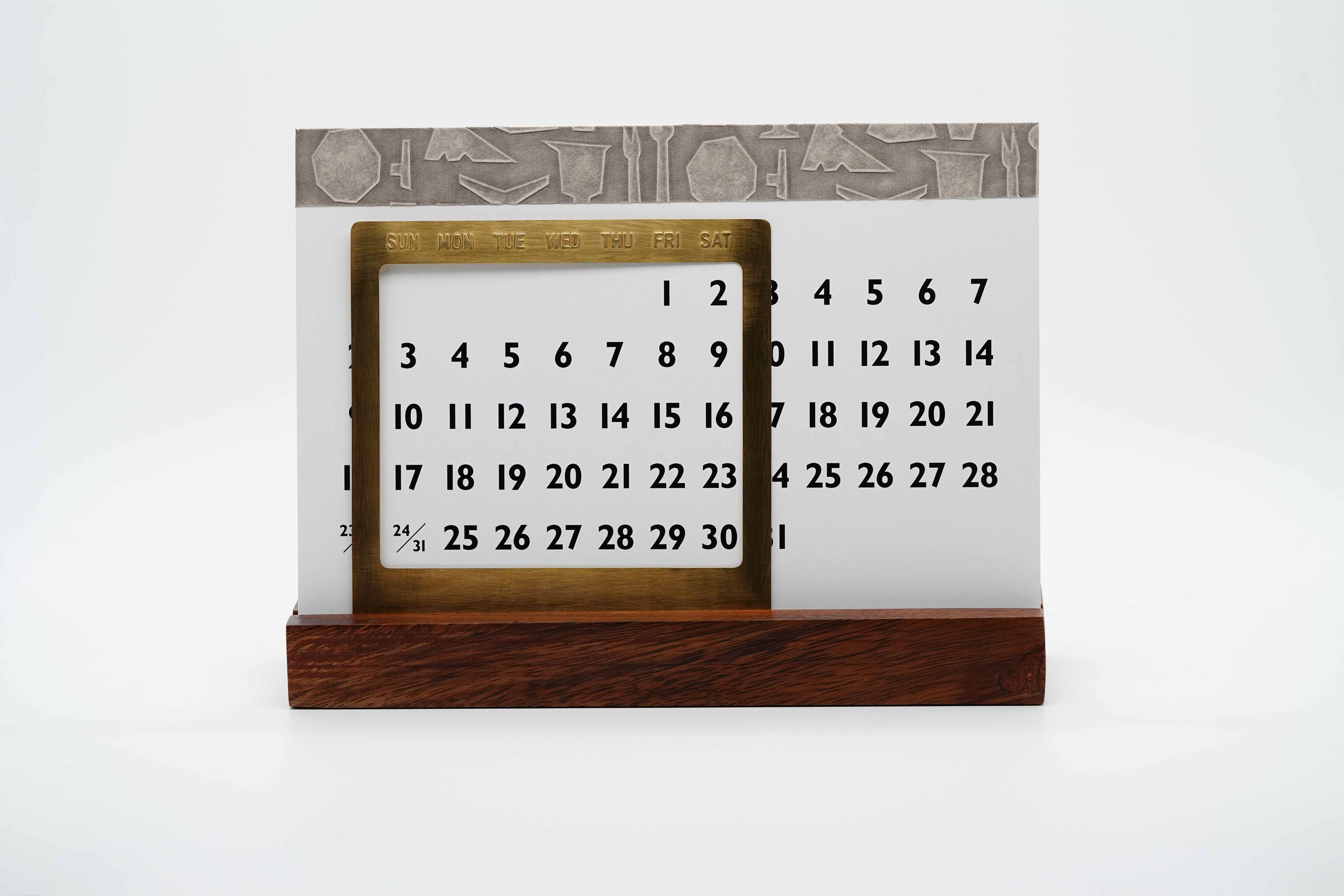 Echizen washi perpetual calendar