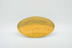 Arita ware gold-overglazed round stretch plate with hand-drawn pattern