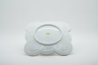Hand-painted Arita ware "Musubi" knot of good fortune red main plate