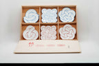 Hand-painted Arita ware "Musubi" gift set of 6 small plates