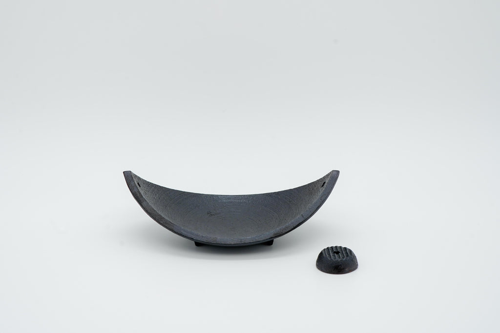 "Bamboo Leaf Boat" incense holder
