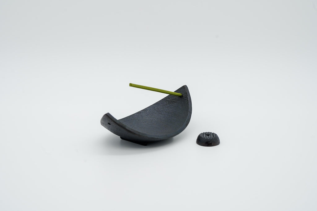 "Bamboo Leaf Boat" incense holder