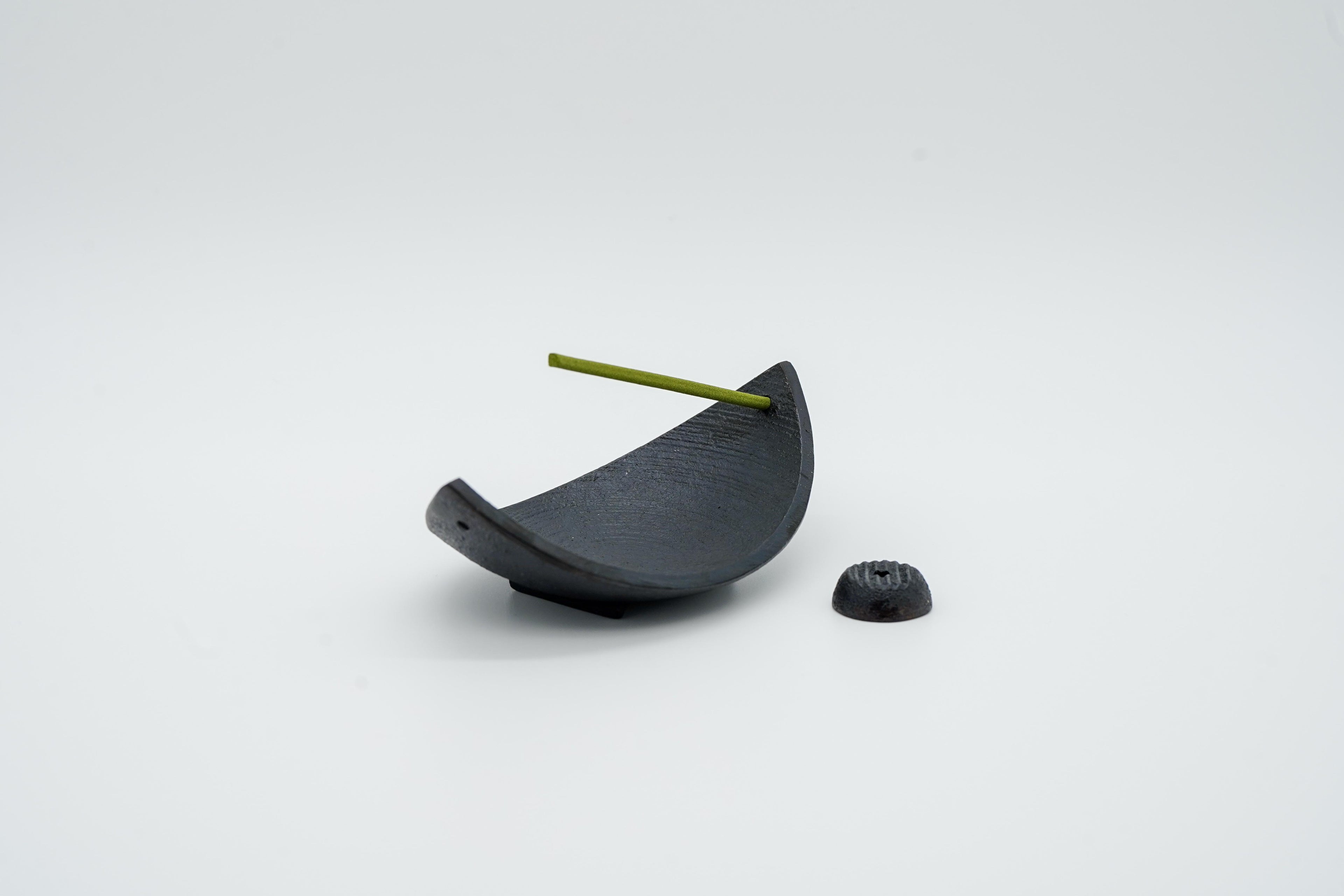 "Bamboo Leaf Boat" incense holder