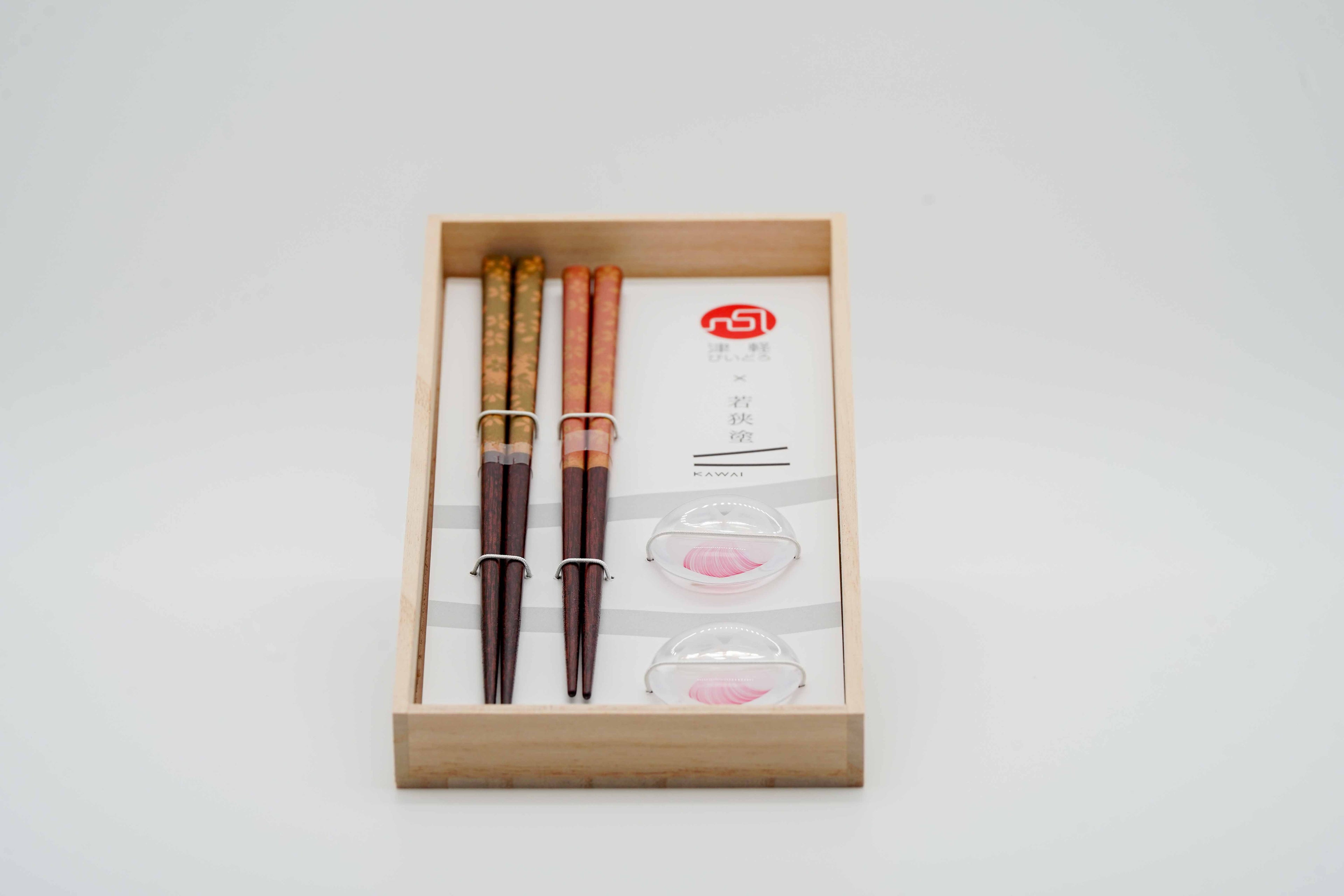 Sakura fireworks chopstick set with glass rest