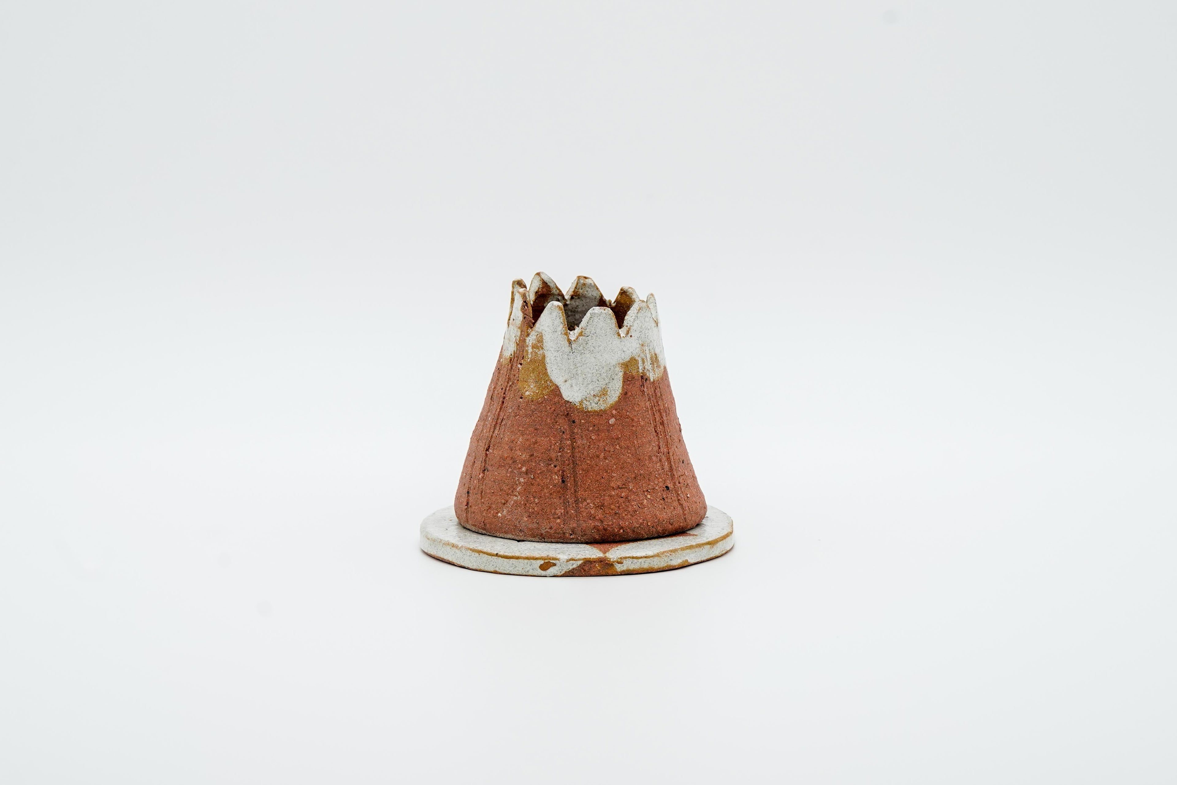 Volcano climbing incense holder