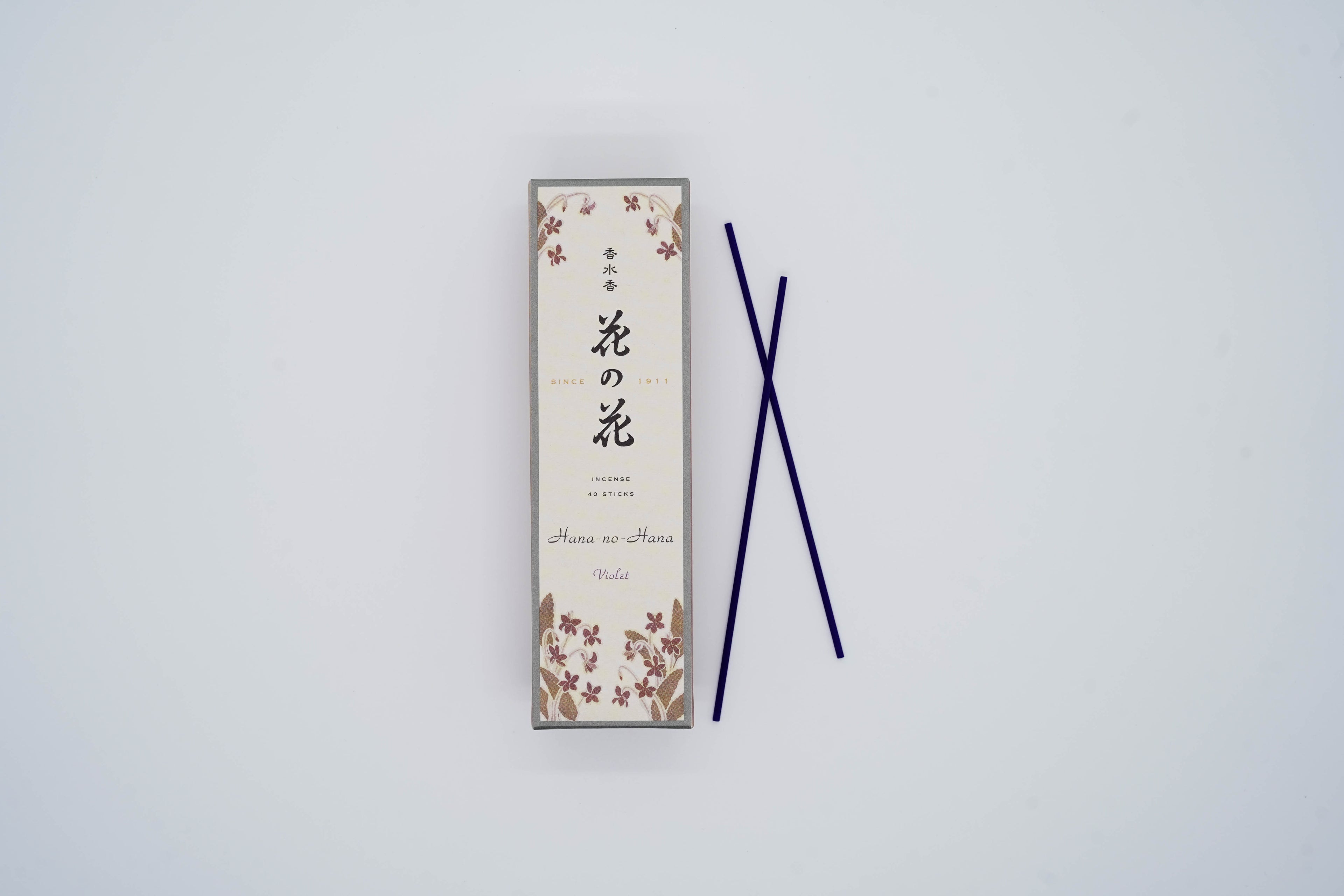 Violet incense, hana-no-hana, 40 sticks