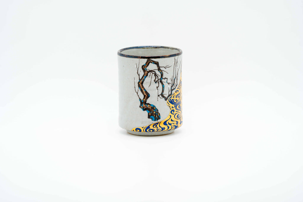 Kutani (九谷焼) korin ume tea cup