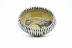 Wakakusa glazed "Tokusa" (十草) curved-rim bowl
