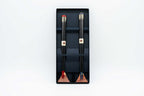 Lacquer coated triangular chopsticks set with Mt. Fuji rest