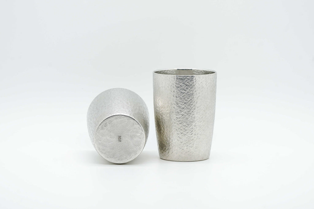 Pair of tin tumbler Berg in wooden gift box