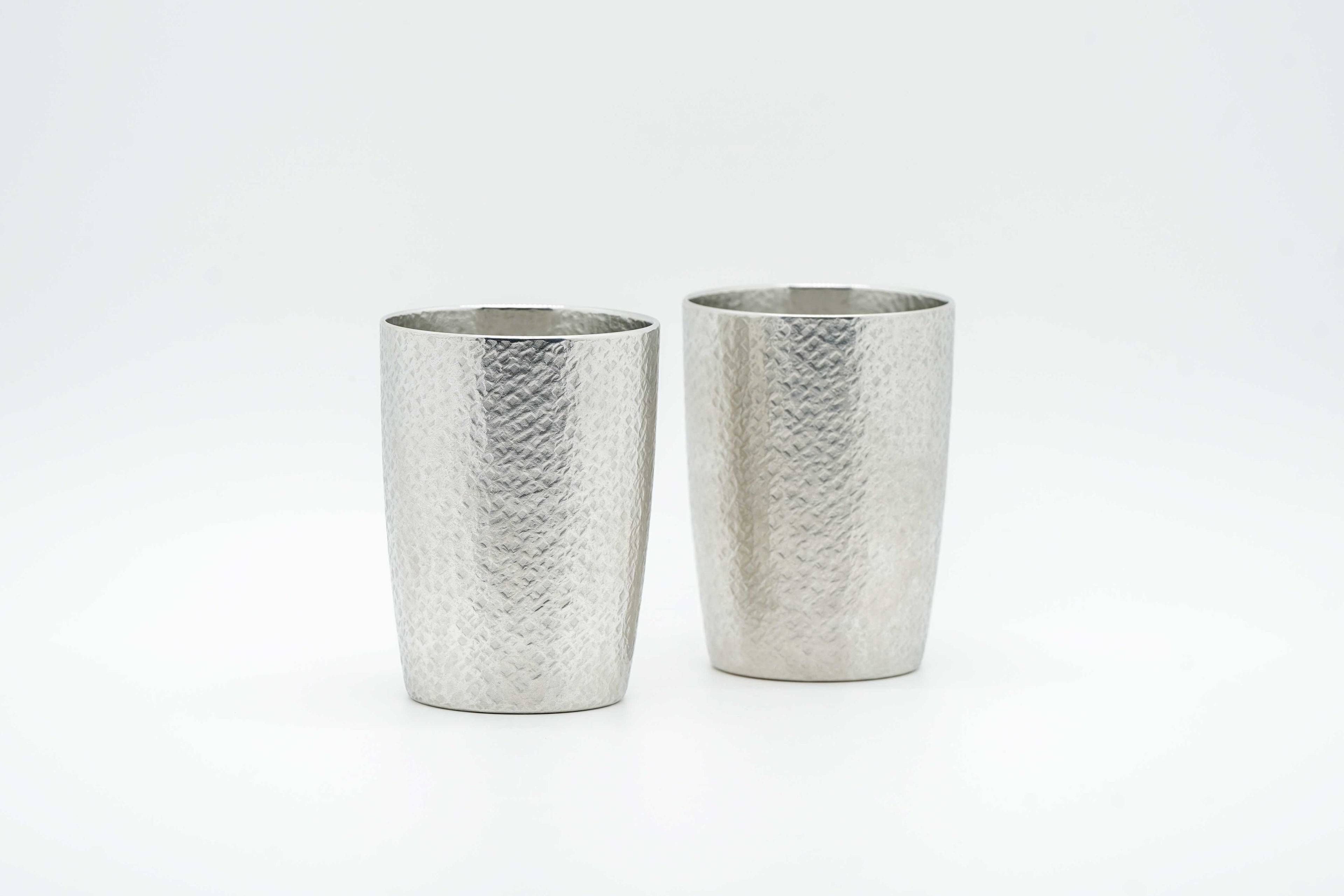 Pair of tin tumbler Berg in wooden gift box