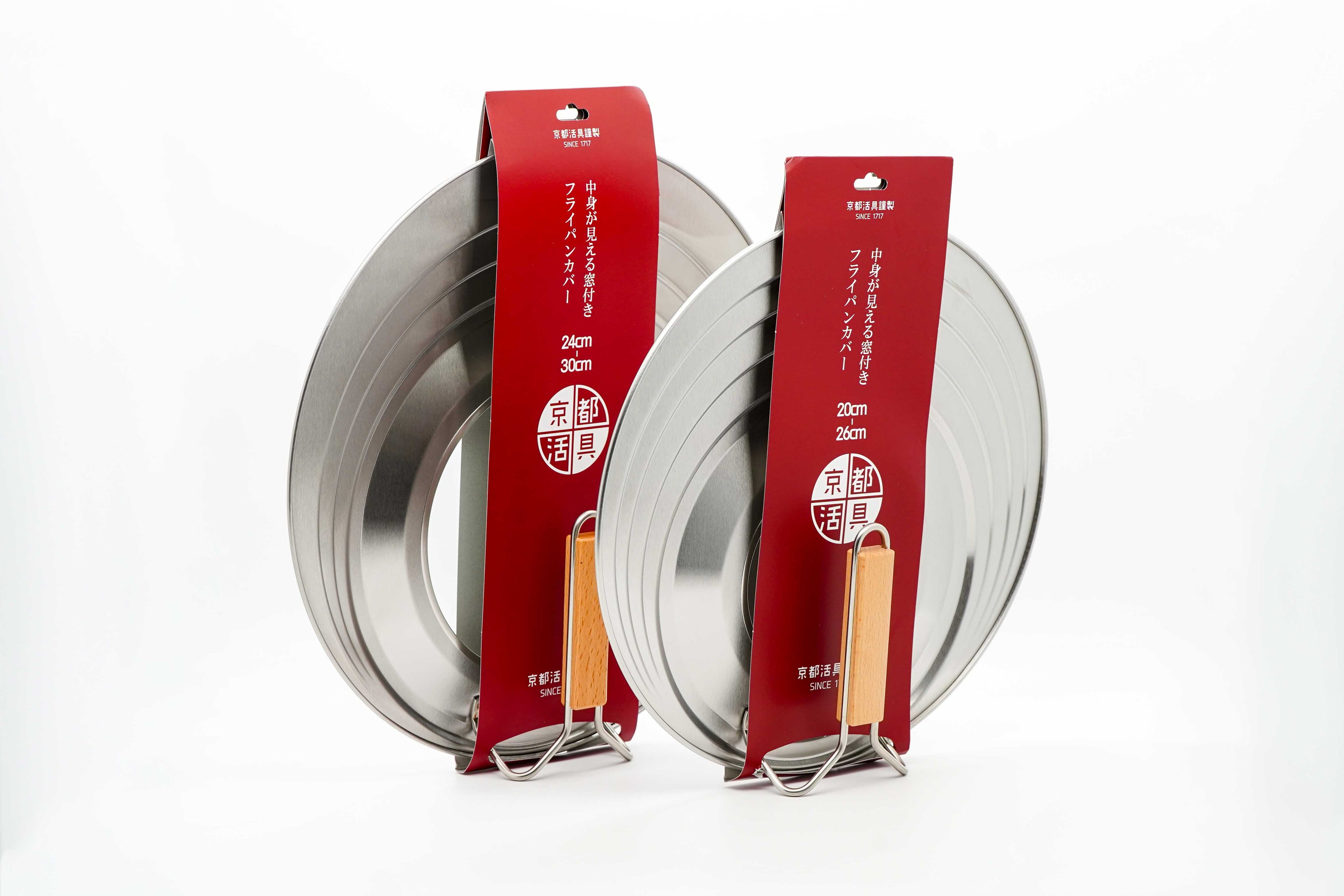 Stainless steel frying pan cover with glass
