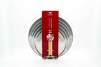 Stainless steel frying pan cover with glass