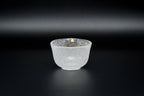 Light snow Edo glass gold tea bowl or sake cup