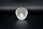 Light snow Edo glass gold tea bowl or sake cup