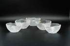 Edo glass, gold-glazed small bowl set of 5