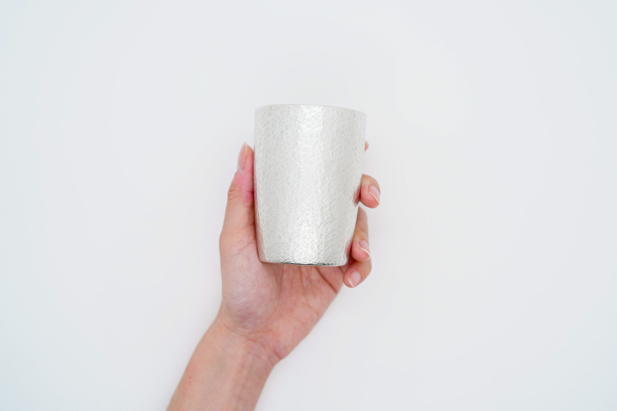 Pair of tin tumbler Berg in wooden gift box