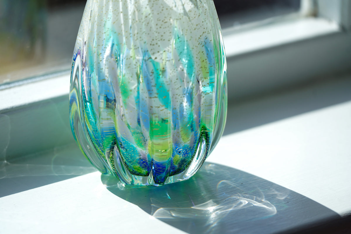 Adelia glass Hydrangea flower vase