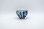 KOSOMETSUKE Rice Bowl, Antique Indigo Reed Stripe