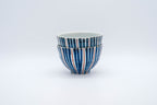 KOSOMETSUKE Rice Bowl, Antique Indigo Reed Stripe
