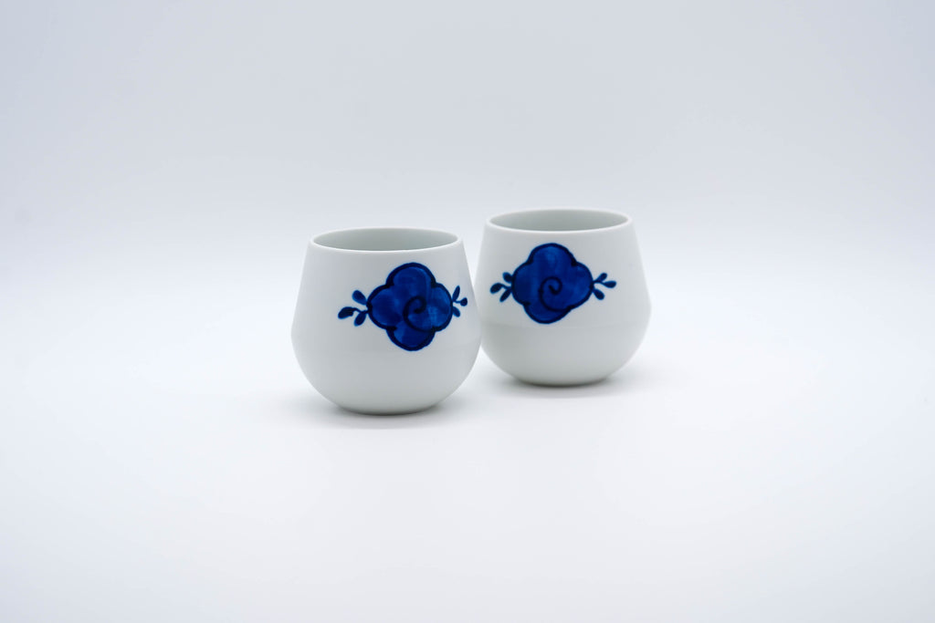 FIORE Yunomi Cup, Flower Vine (Indigo)