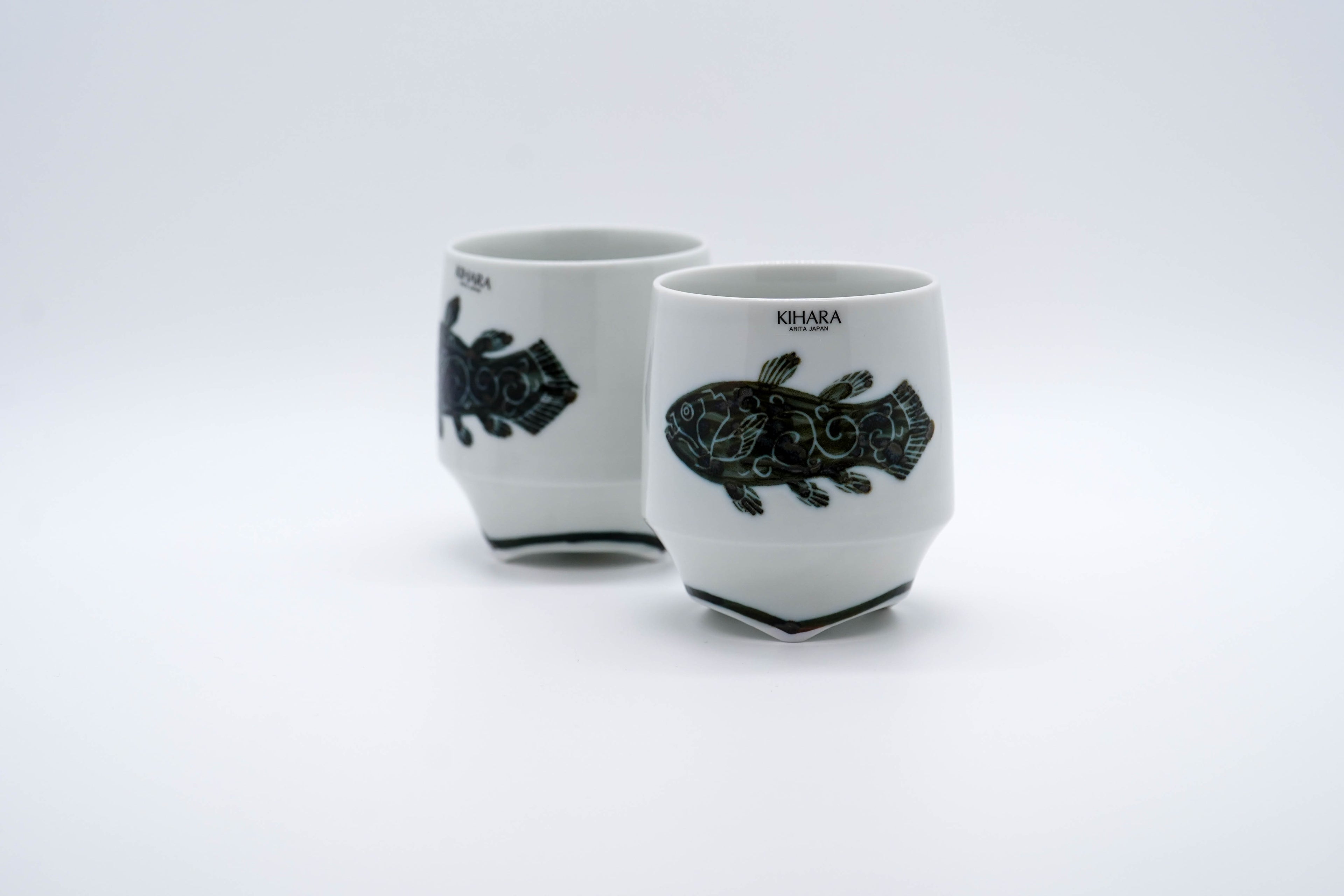 KOUSYUHAI Cup (Large), Fossil Fish (Black)