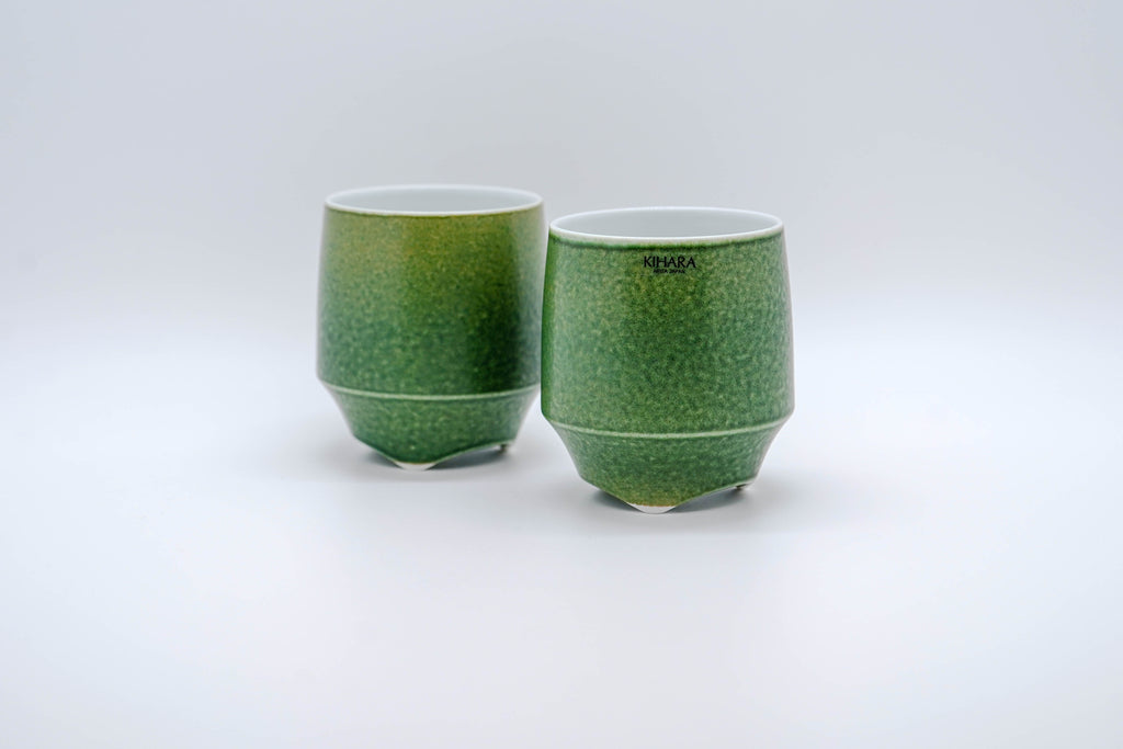 KOUSYUHAI Cup (Large), Green Irabo Glaze