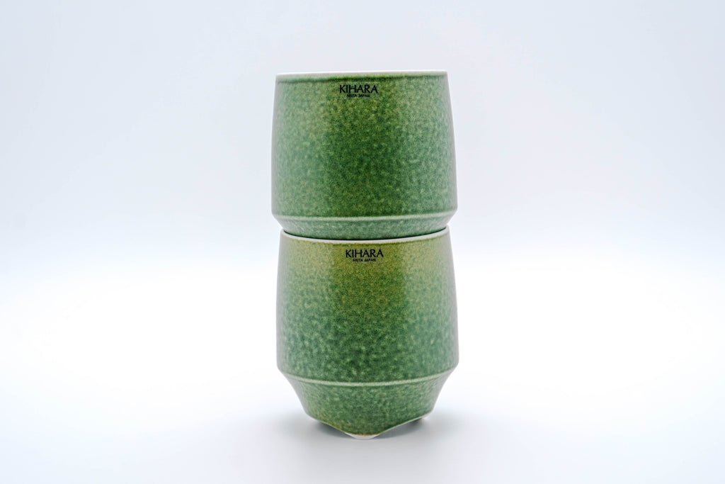 KOUSYUHAI Cup (Large), Green Irabo Glaze