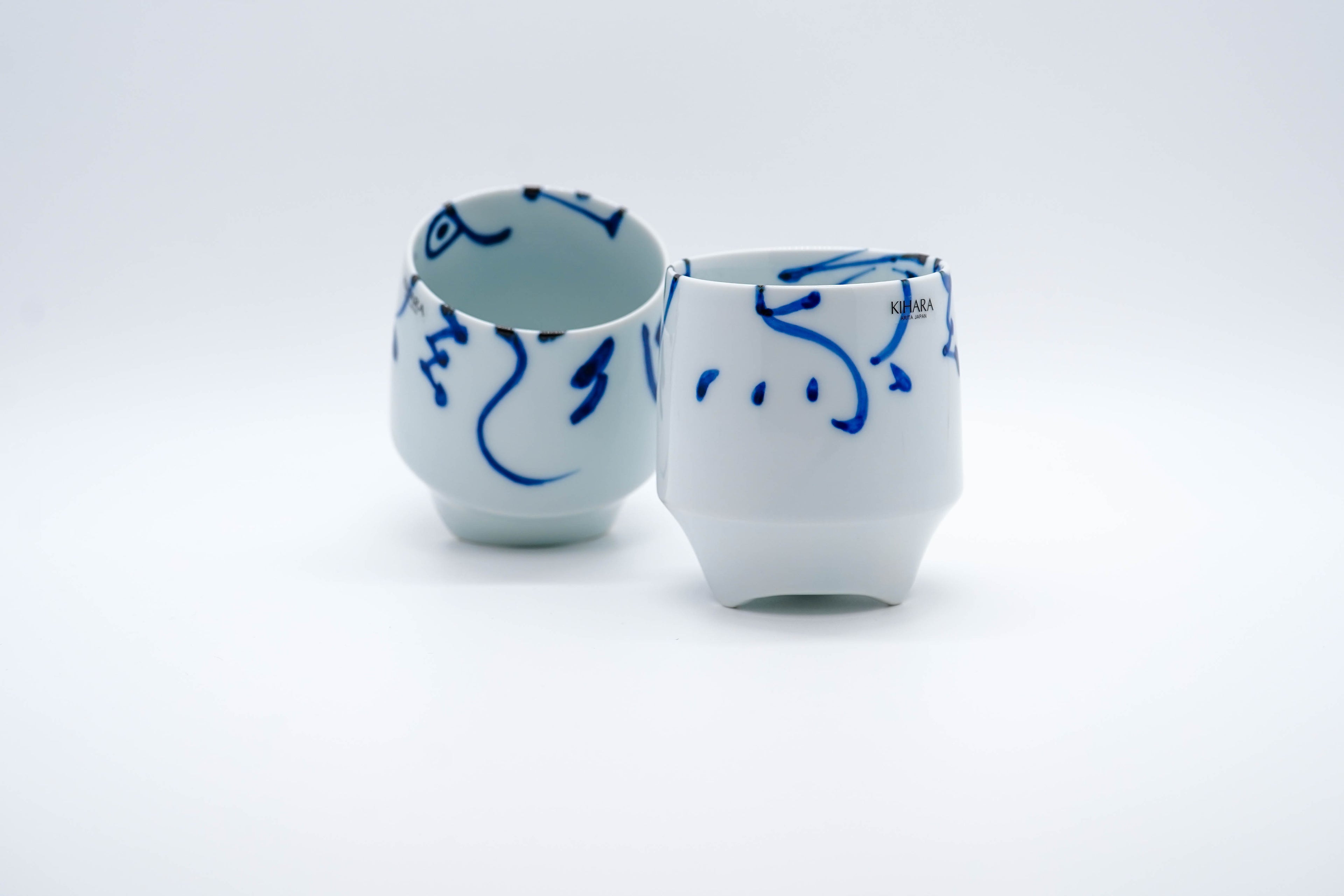 KOUSYUHAI Cup (Large), Flowers, Birds, Wind and Moon