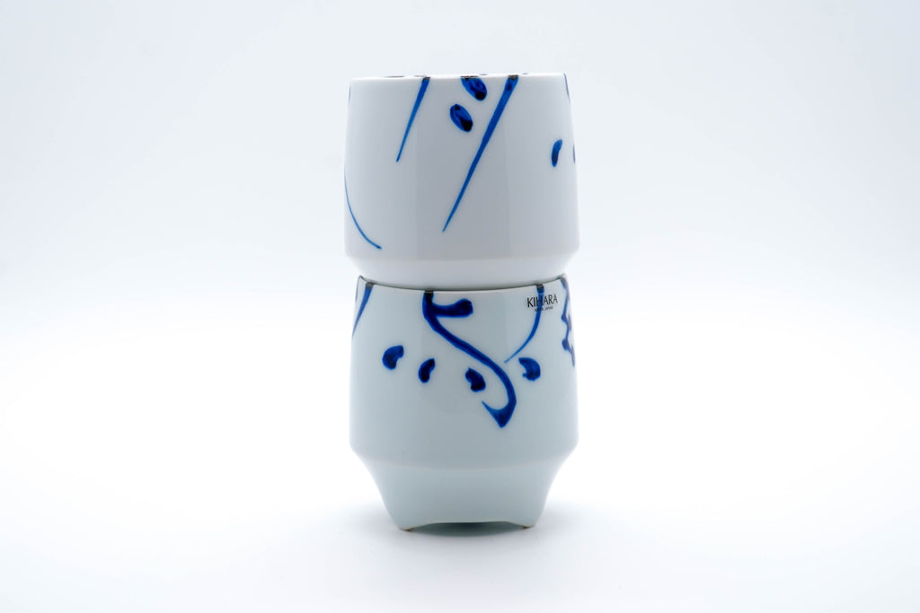 KOUSYUHAI Cup (Large), Flowers, Birds, Wind and Moon