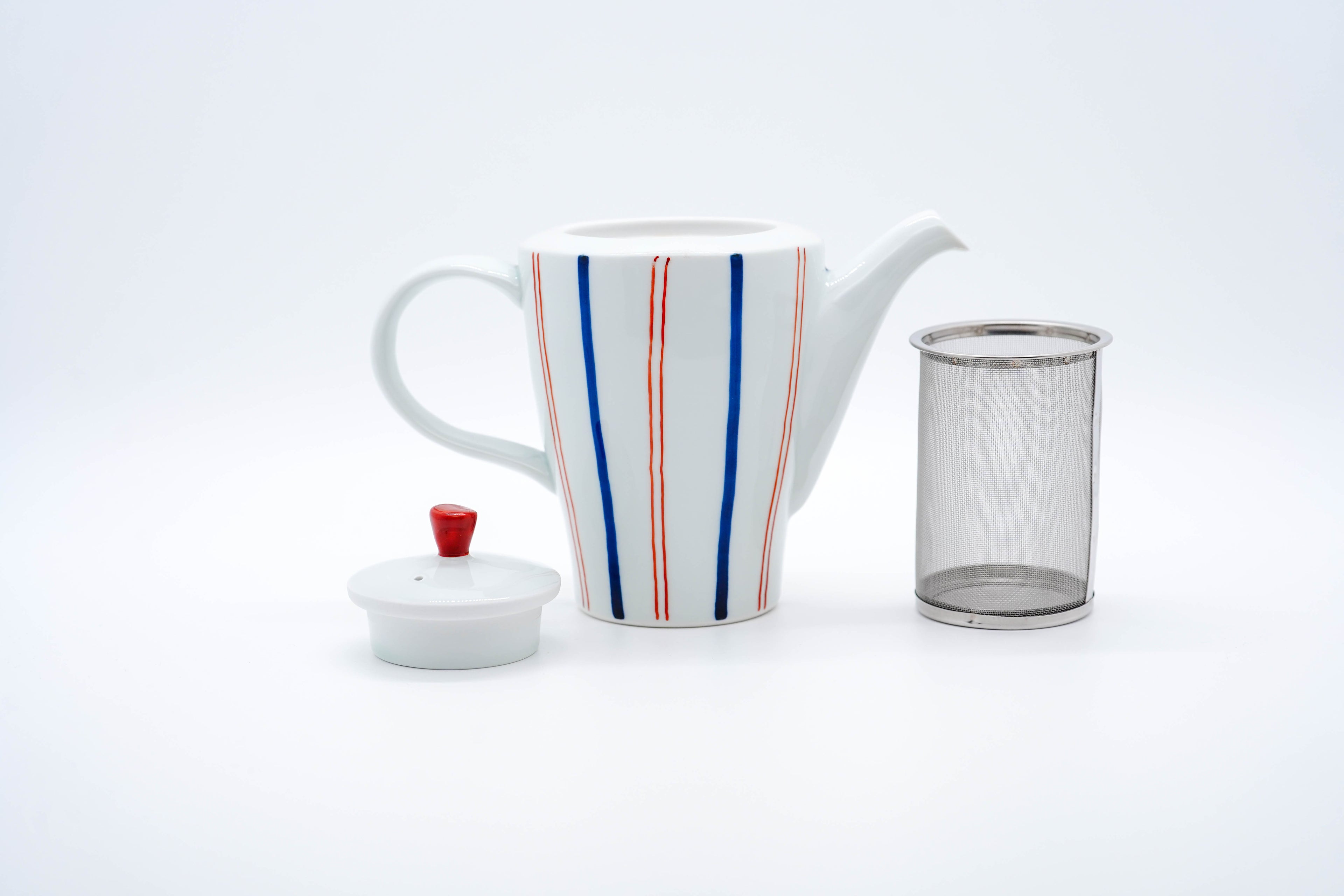 NATURE Teapot (Large, with strainer), Stripe