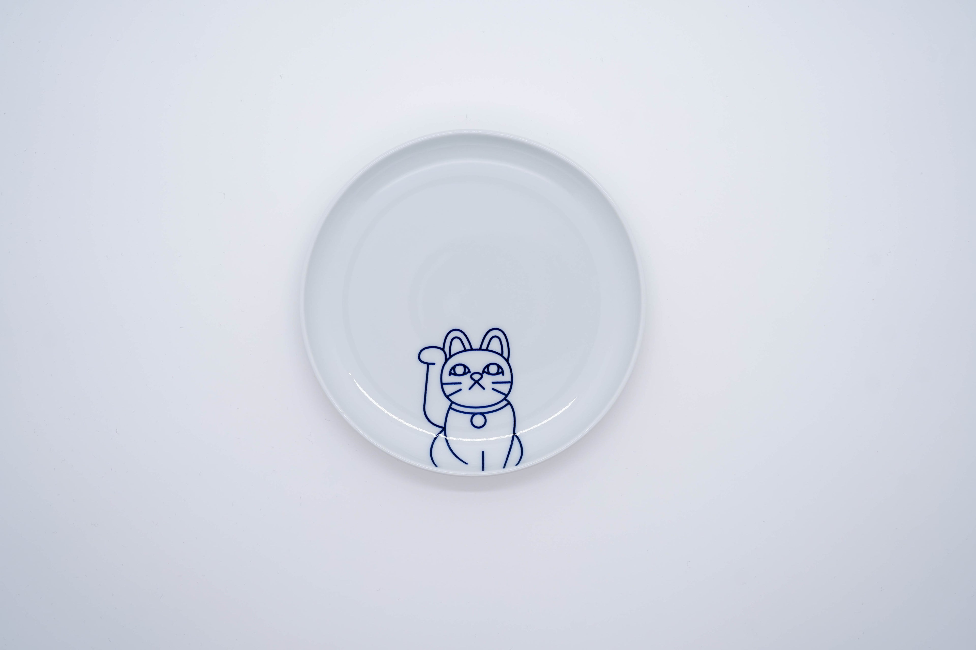 TOKYO ICON Plate (Small), Beckoning Cat