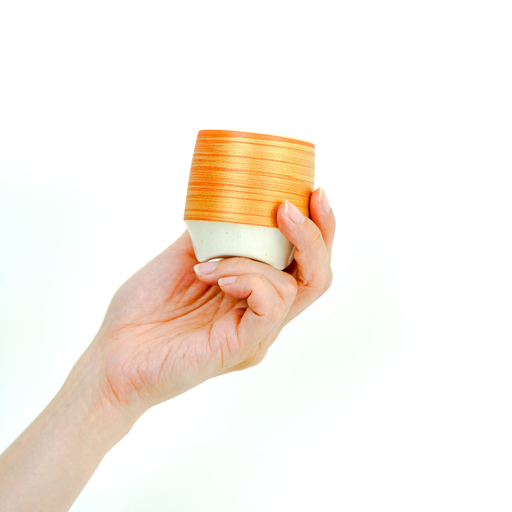 KOUSYUHAI Cup (Small), Vermilion and Gold Brushstroke