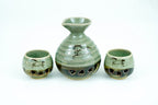 Soma Ware Sake Set, Carafe and Two Cups