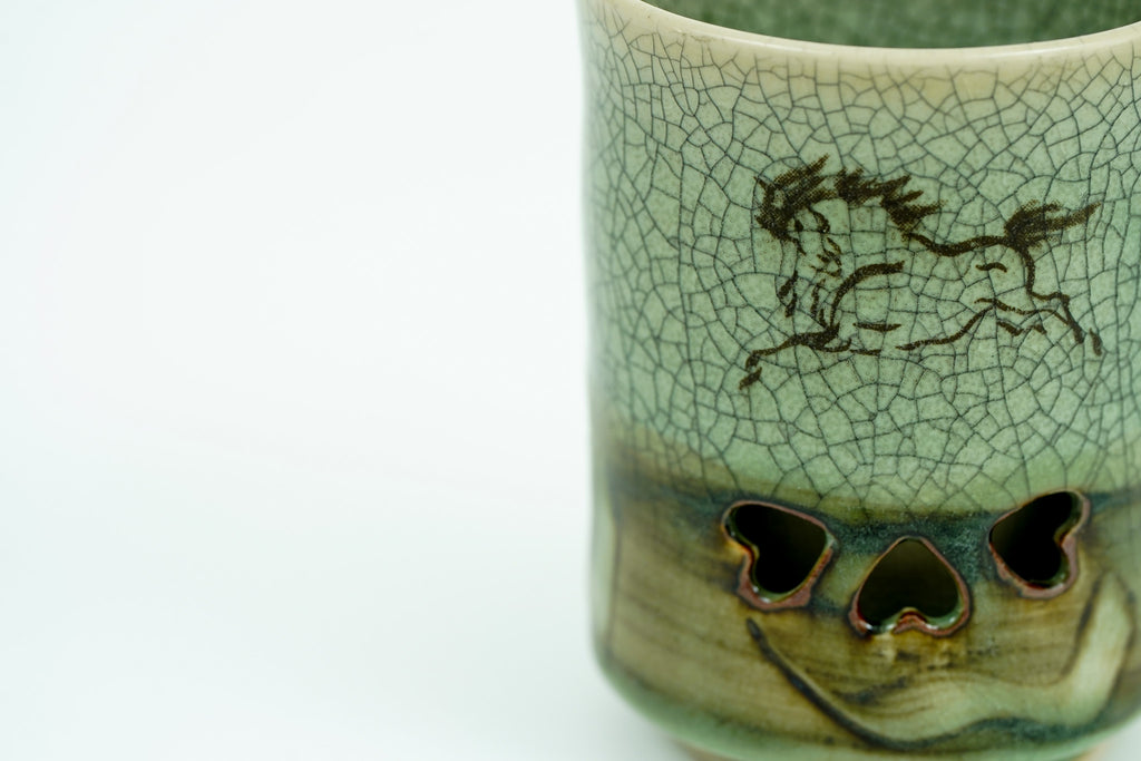Soma Ware Yunomi Pair, Large and Medium, Gift Boxed