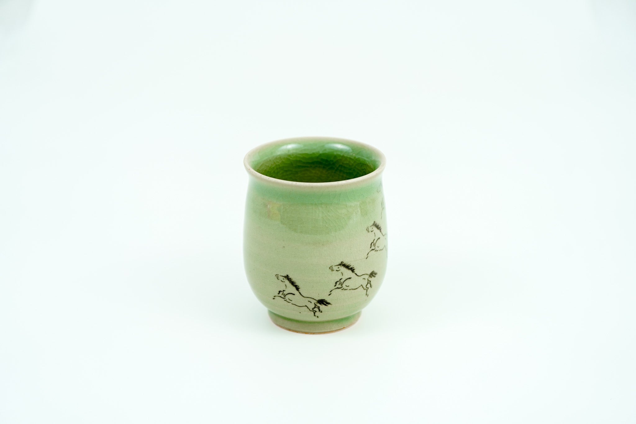 Soma Ware Teacup, Eight Horses
