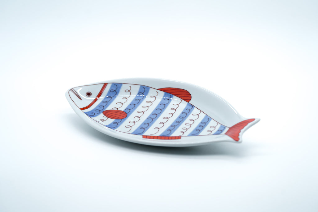 Kutani Ware Fish Shaped Plate